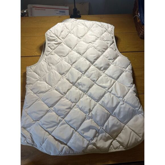 Woolrich down blend puffer cream vest xl - Picture 7 of 9